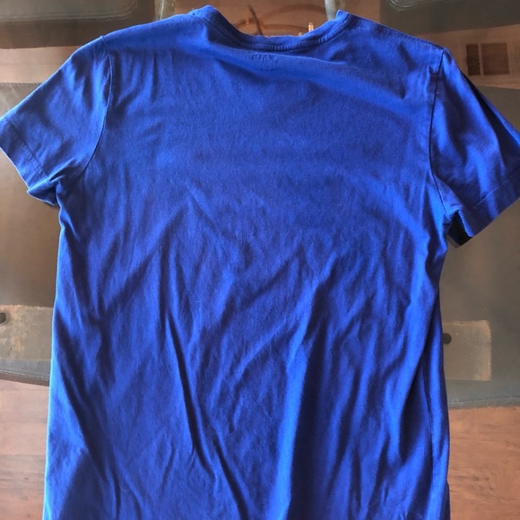 Lacoste Men's V-Neck Pima Cotton Jersey T-Shirts (2) Red & Blue Size XS EUC - Picture 3 of 7